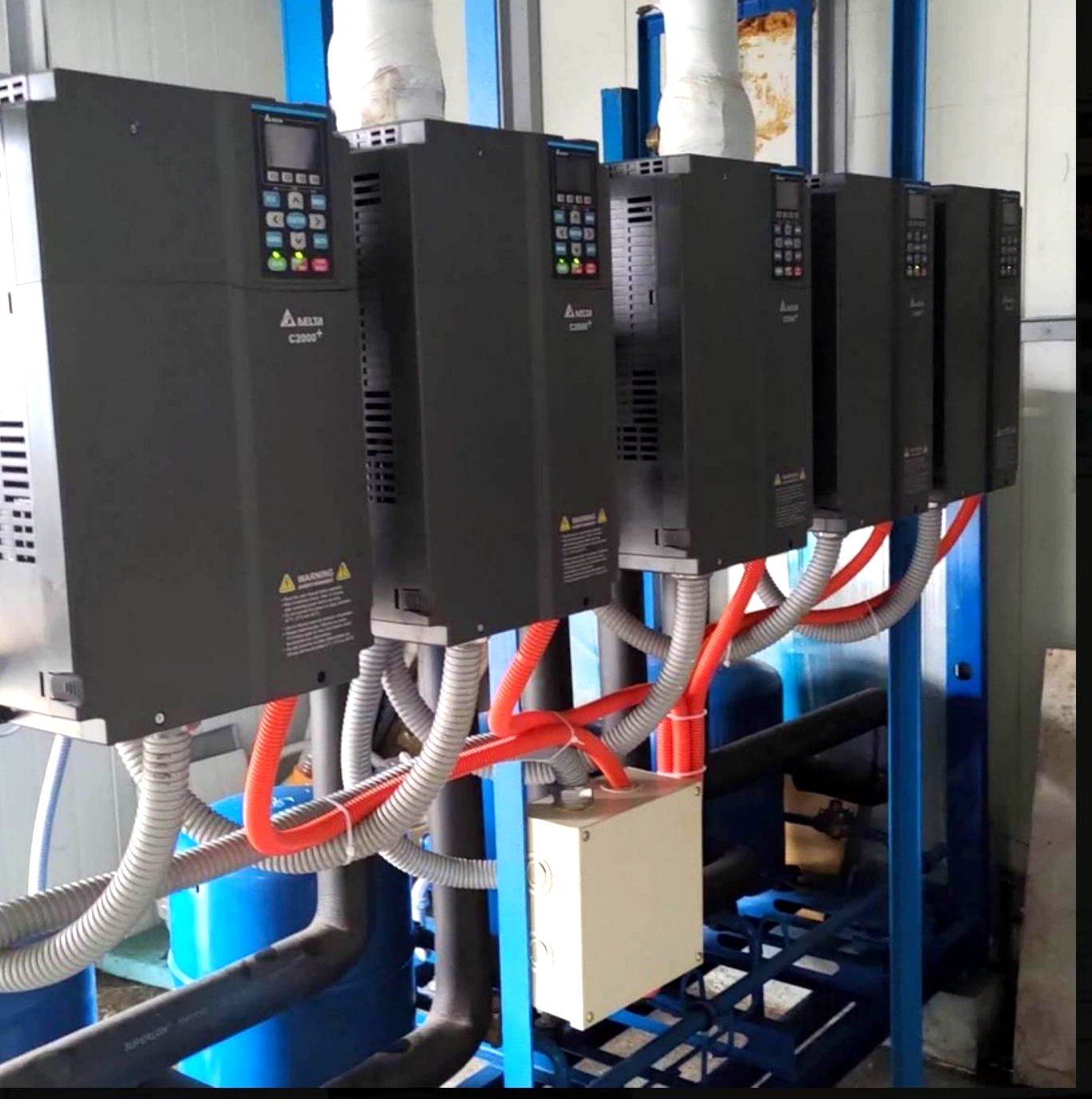VFD variable frequency drive panel installation