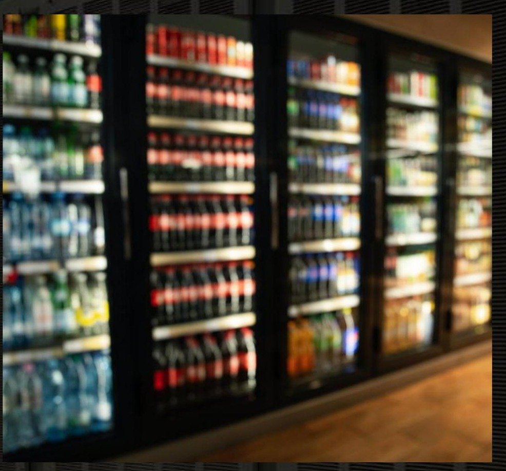 Walk-in cooler and freezer with beverage stock
