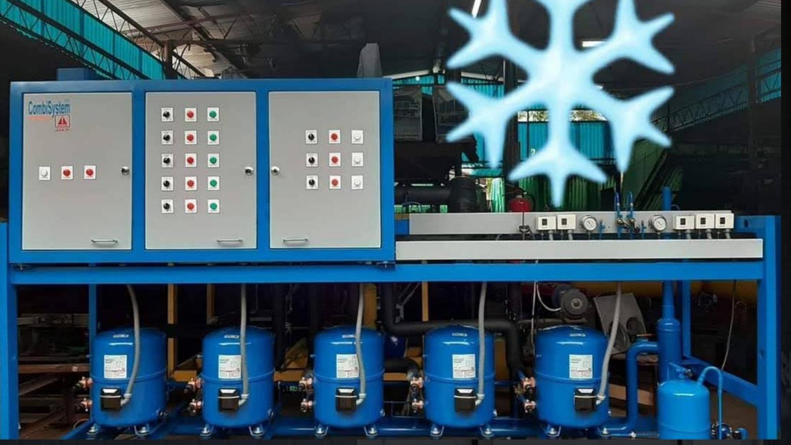 Retail condensing unit rack installed for MerryMart
