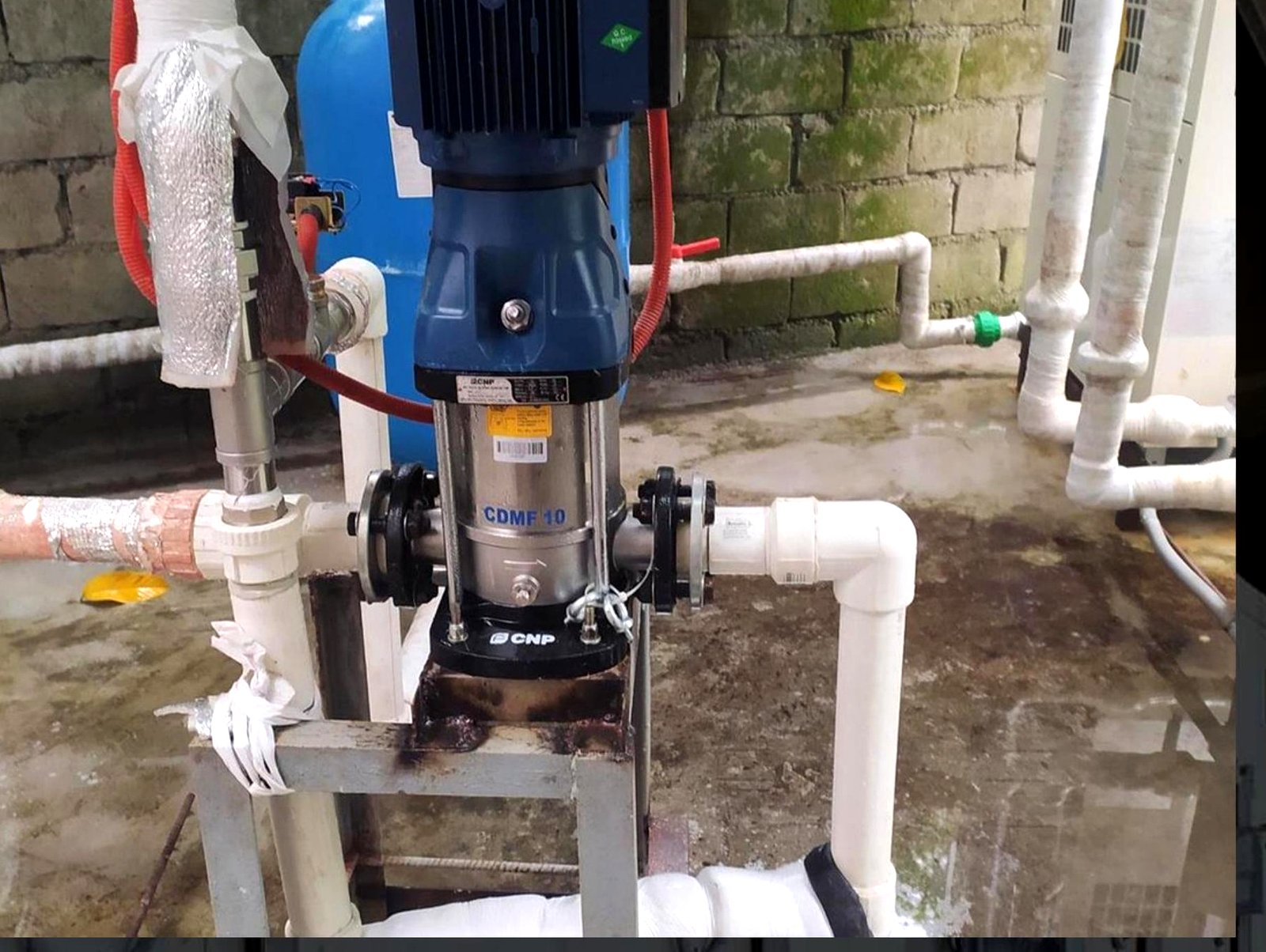 Pump and piping installation at Nutriva Agri-Ventures hatchery